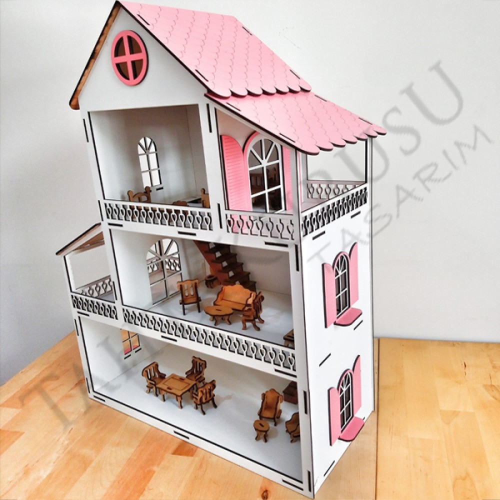 KAMPANYA Ahşap Oyuncak Oyun Evi